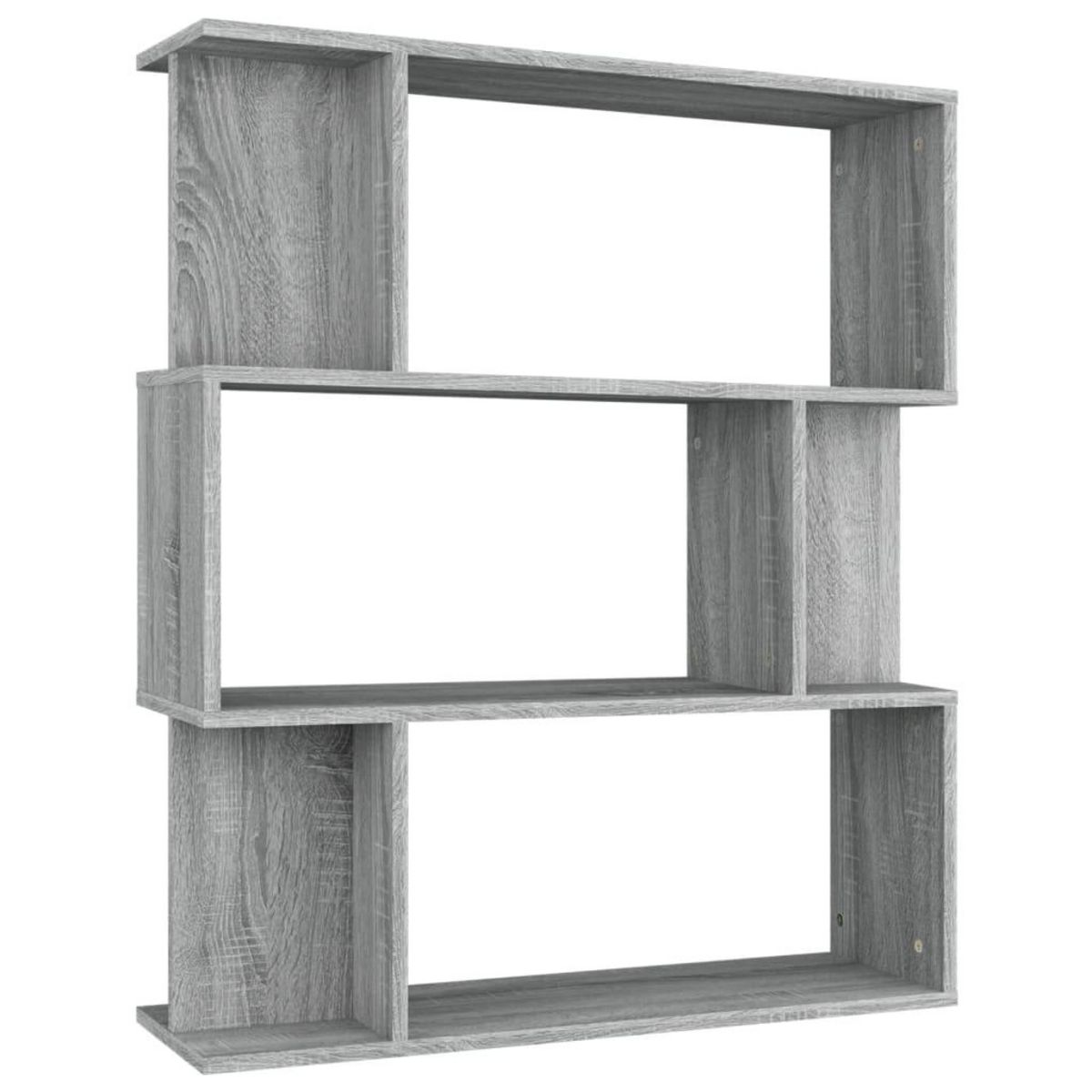 VIDAXL Bibliotheque/Cloison Sonoma gris 80x24x96 cm Bois d'ingenierie