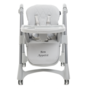Voir la diapositive 4 : BEBELISSIMO Bebelissimo - Chaise haute évolutive bébé - Pliable - Compacte - Réglable hauteur - De 6 mois à 3 ans (15kg) - gris - Bon Appetit