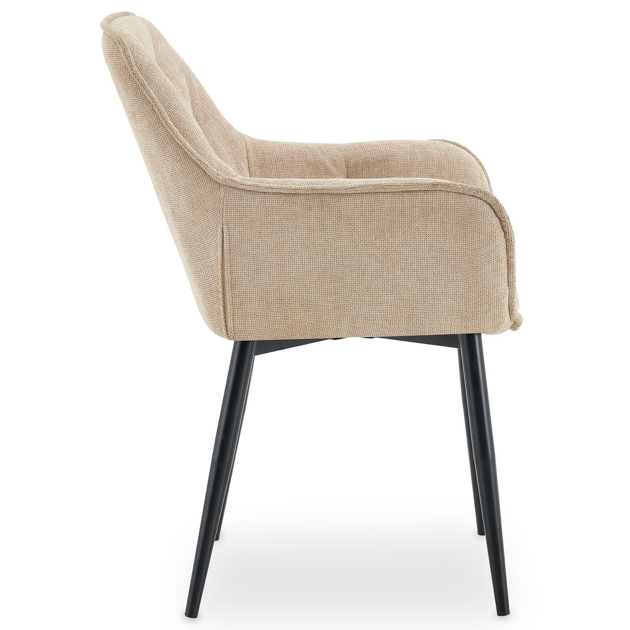 Voir la diapositive 5 : IDIMEX Lot de 2 chaises ARDEN de salle à manger en tissu