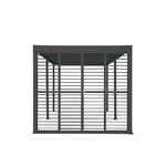 HESPERIDE Persiennes coulissantes pour pergola Evora côté 4 m Graphite - Hespéride