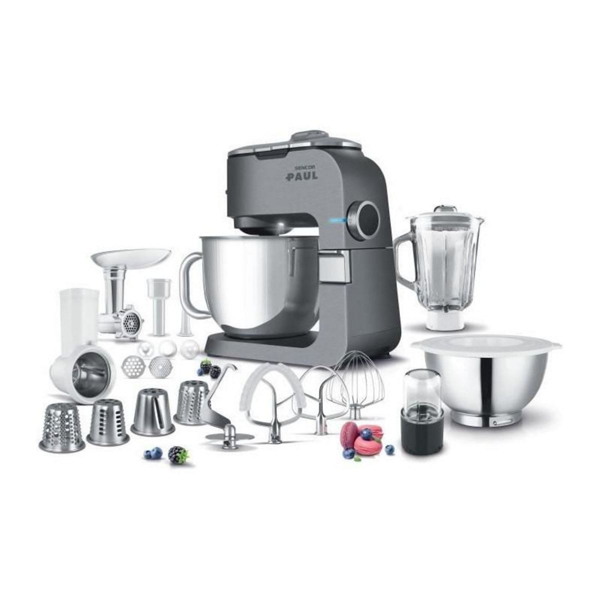 SENCO Robot pâtissier multifonction - SENCOR - STM 7910 - 1500 W - Métal