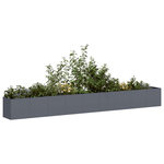 VIDAXL Jardiniere anthracite 360x40x40 cm acier lamine a froid