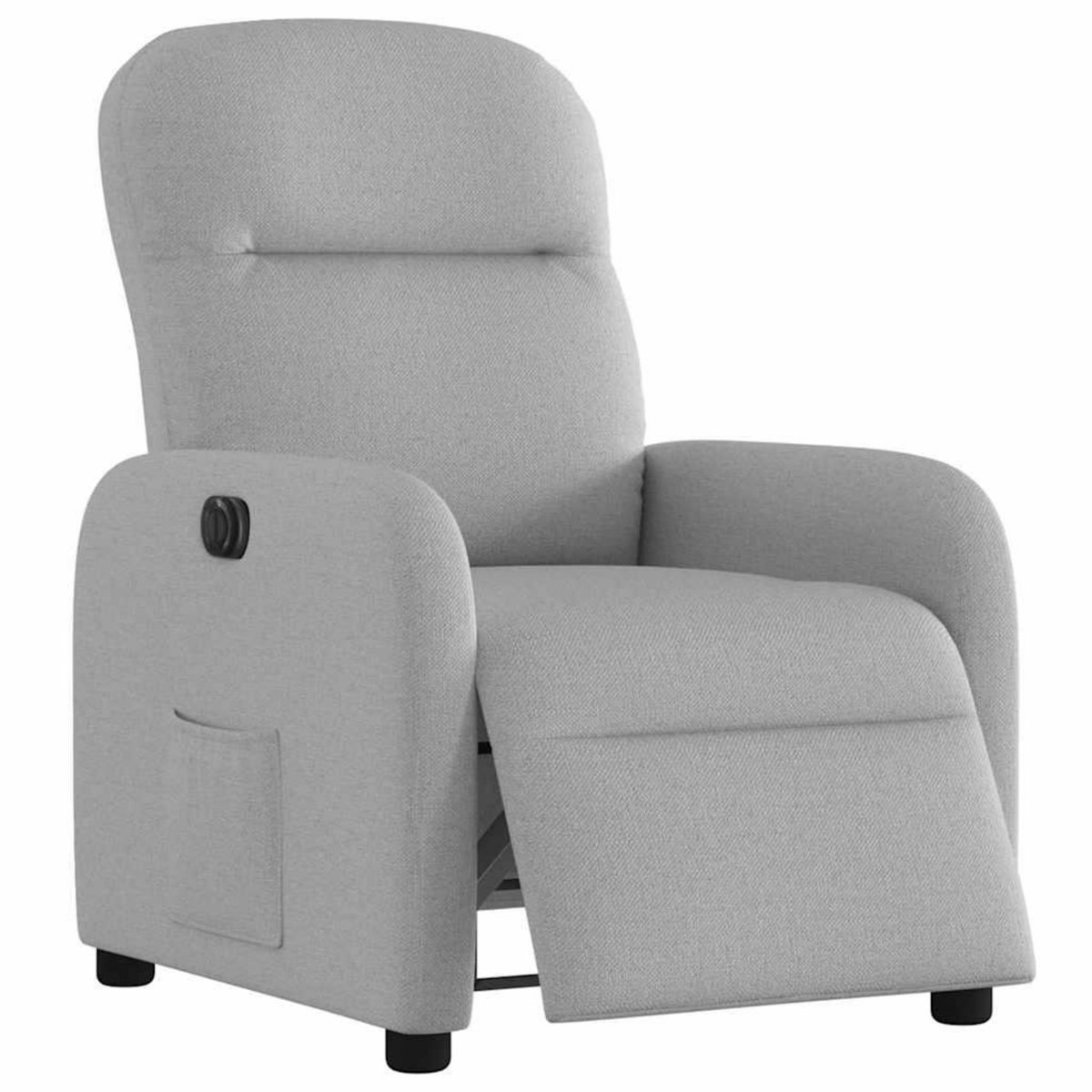 VIDAXL Fauteuil inclinable electrique gris nuage tissu