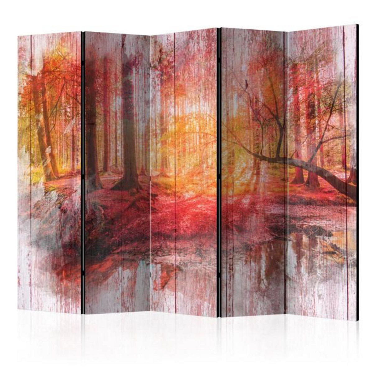 Paris Prix Paravent 5 Volets  Autumnal Forest  172x225cm
