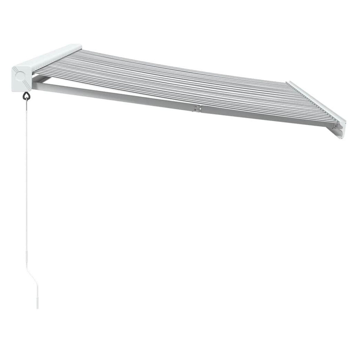 VIDAXL Auvent retractable anthracite et blanc 3,5x2,5m tissu/aluminium