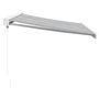 Voir la diapositive 4 : VIDAXL Auvent retractable anthracite et blanc 3,5x2,5m tissu/aluminium
