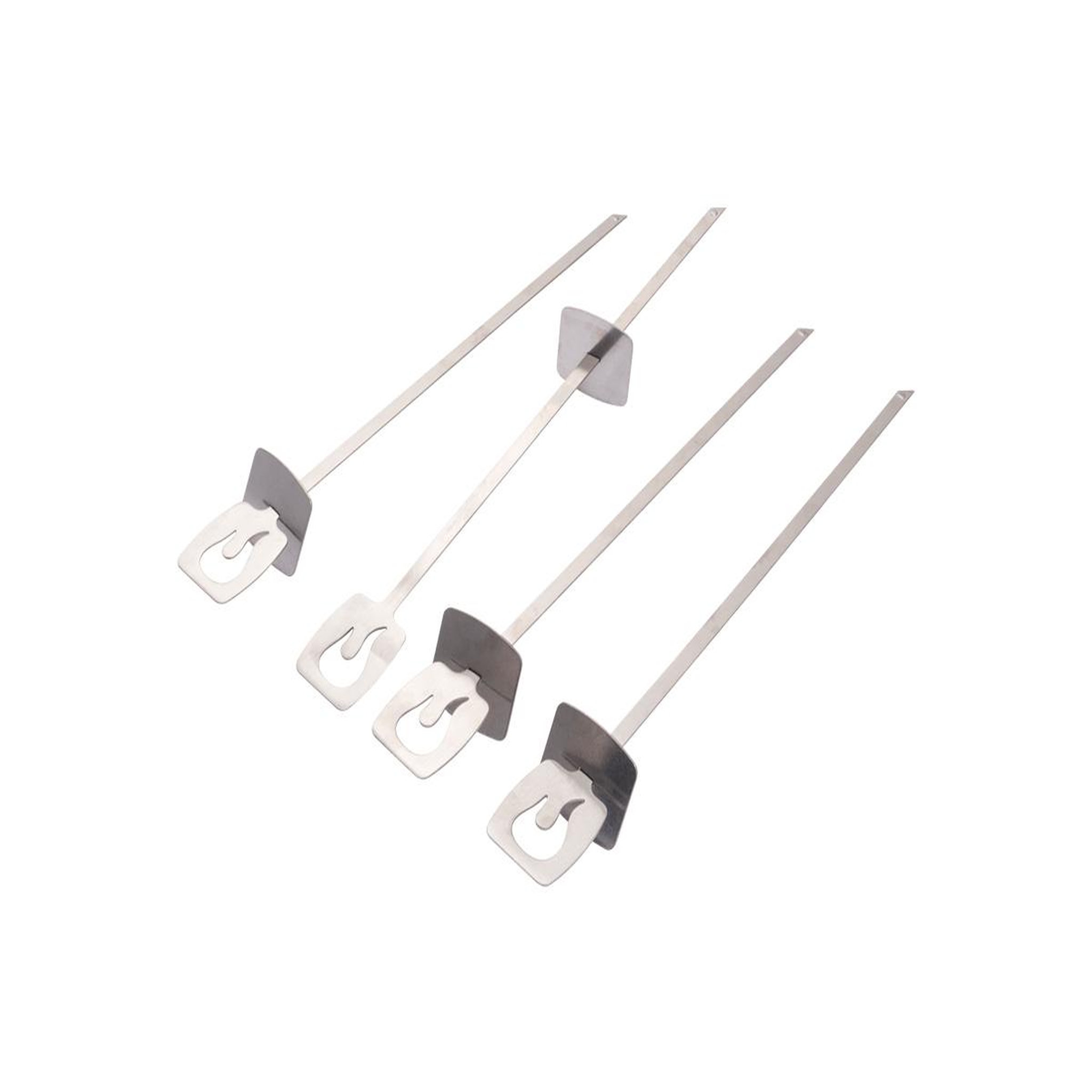 Voir la diapositive 2 : CHAR-BROIL Lot de 4 brochettes en inox grill+® - char-broil
