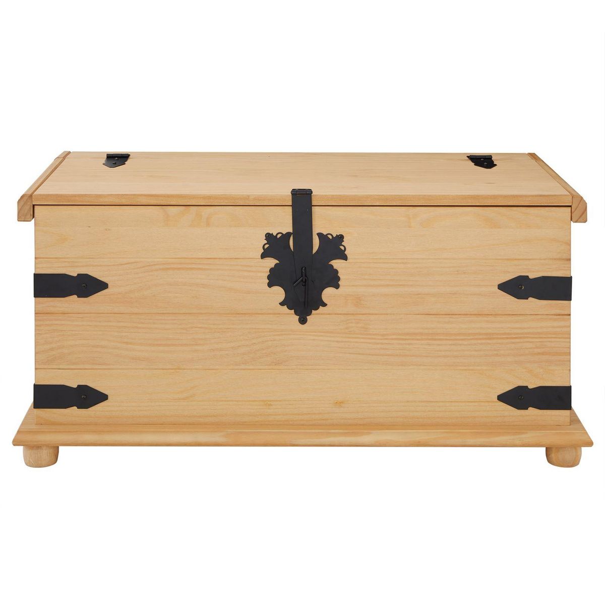 IDIMEX Coffre de rangement en pin TEQUILA style mexicain