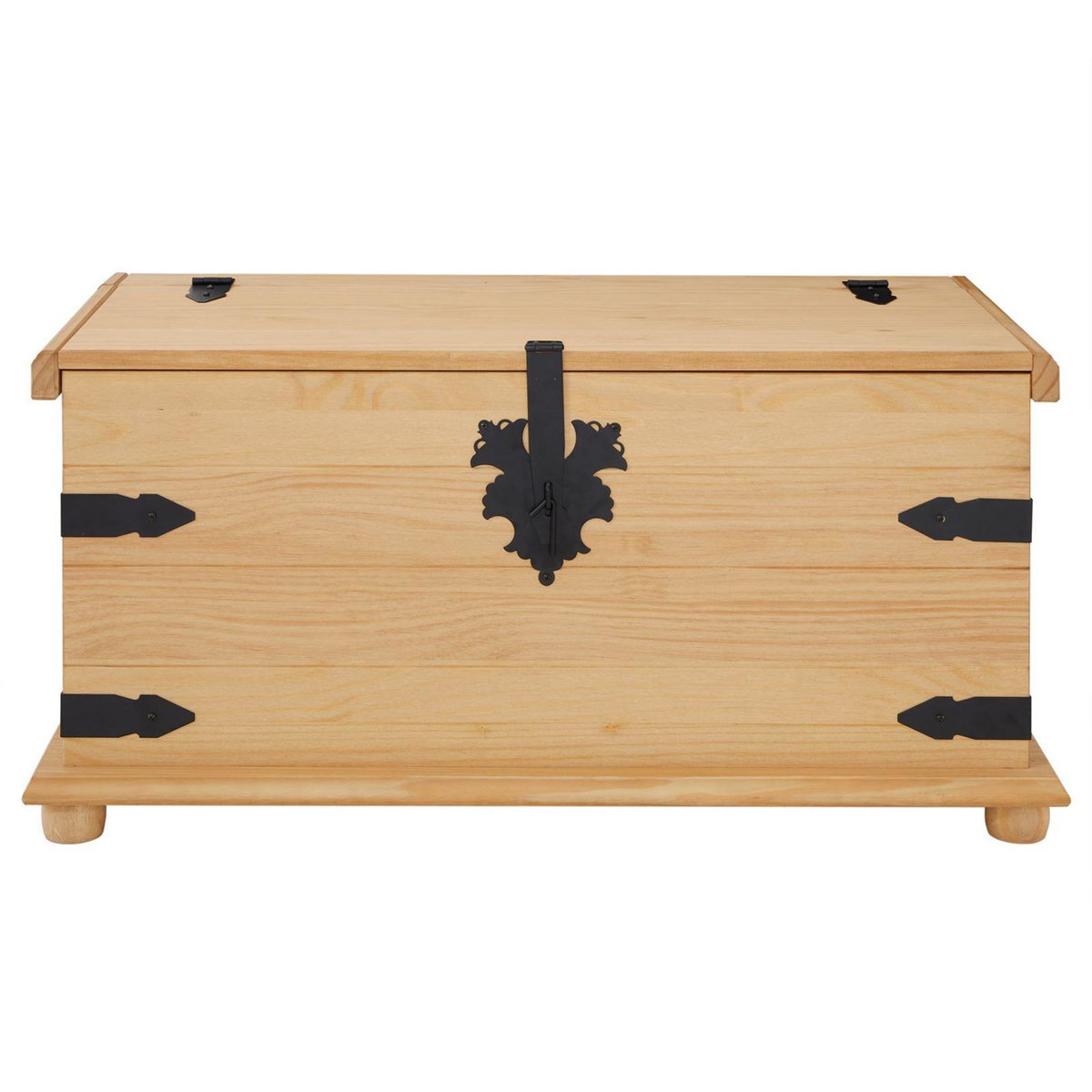 IDIMEX Coffre de rangement en pin TEQUILA style mexicain