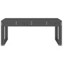 Voir la diapositive 3 : VIDAXL Banc de jardin gris 110x38x45 cm bois massif de pin