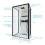 Voir la diapositive 4 : Aurlane Cabine de douche PHANTOM 3