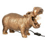 Voir la diapositive 1 : Paris Prix Lampe à Poser en Résine  Hippopotame  37cm Cuivre