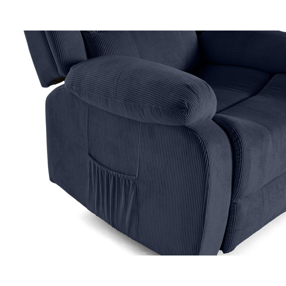 BEST MOBILIER Armand - fauteuil relax électrique en velours côtelé