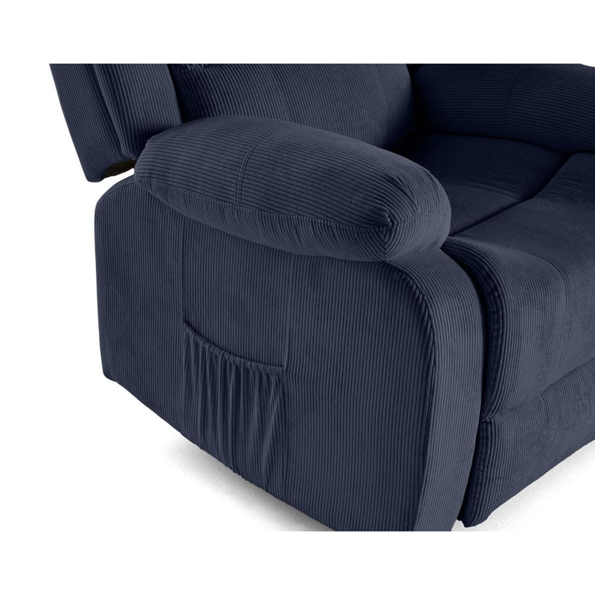 BEST MOBILIER Armand - fauteuil relax électrique en velours côtelé