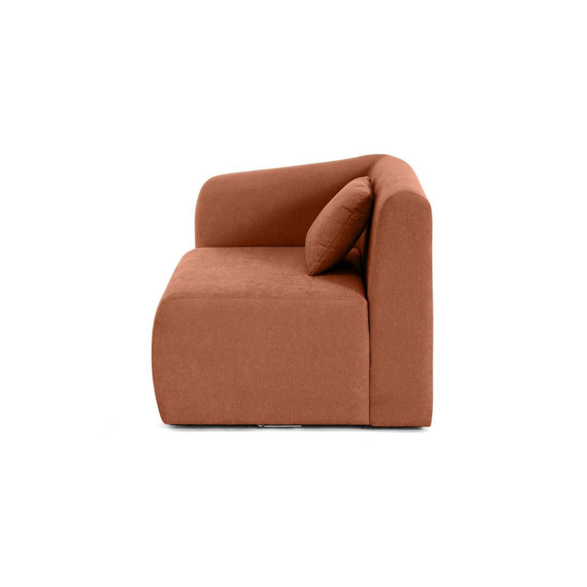 LISA DESIGN Ikare - module d'assise d'angle gauche - en tissu