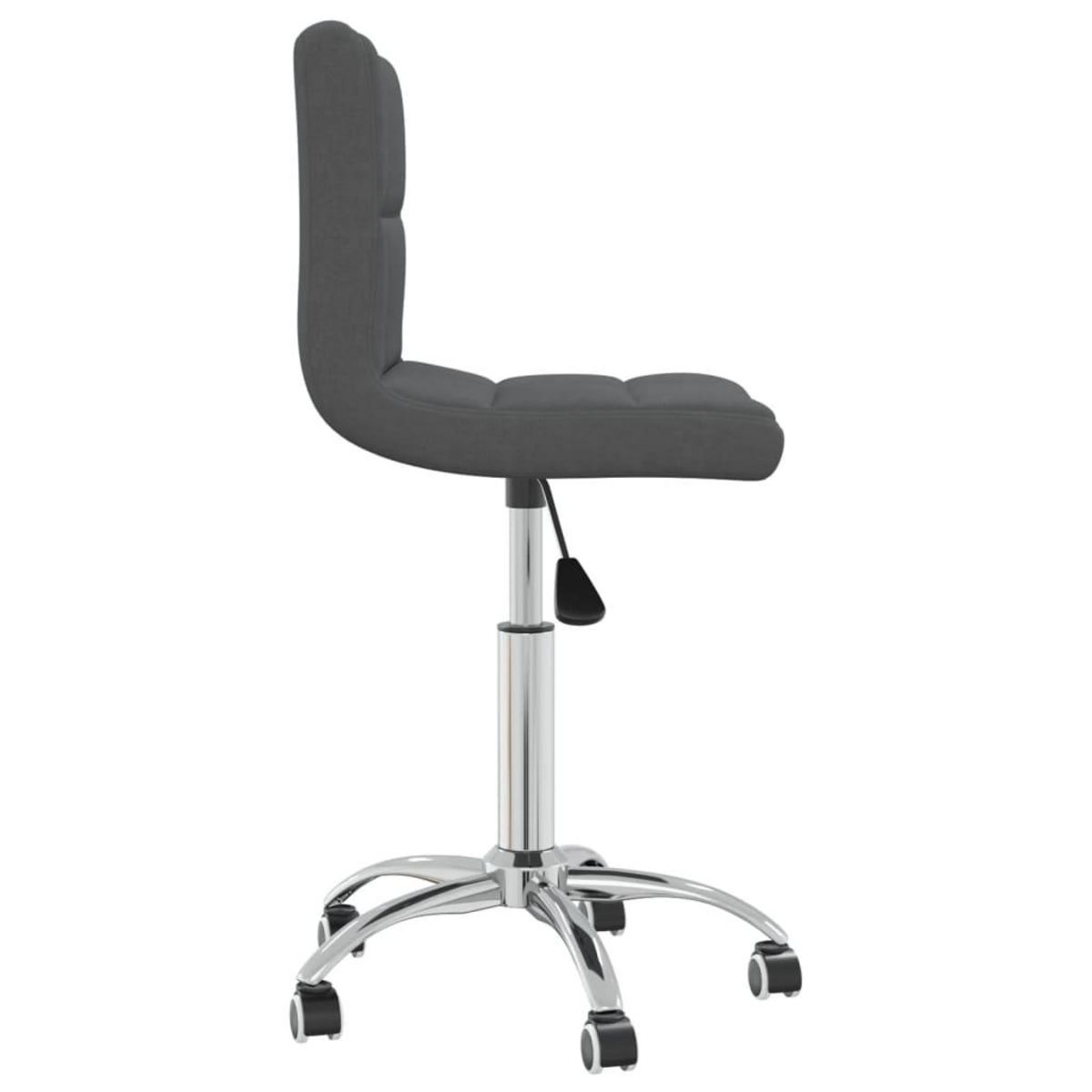 VIDAXL Chaise pivotante de bureau Gris fonce Tissu