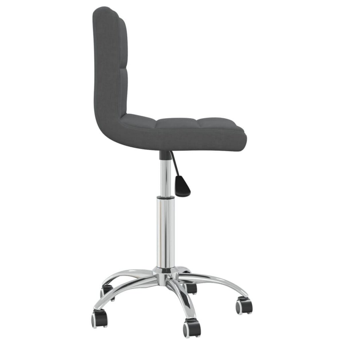 VIDAXL Chaise pivotante de bureau Gris fonce Tissu