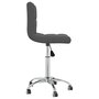 Voir la diapositive 4 : VIDAXL Chaise pivotante de bureau Gris fonce Tissu