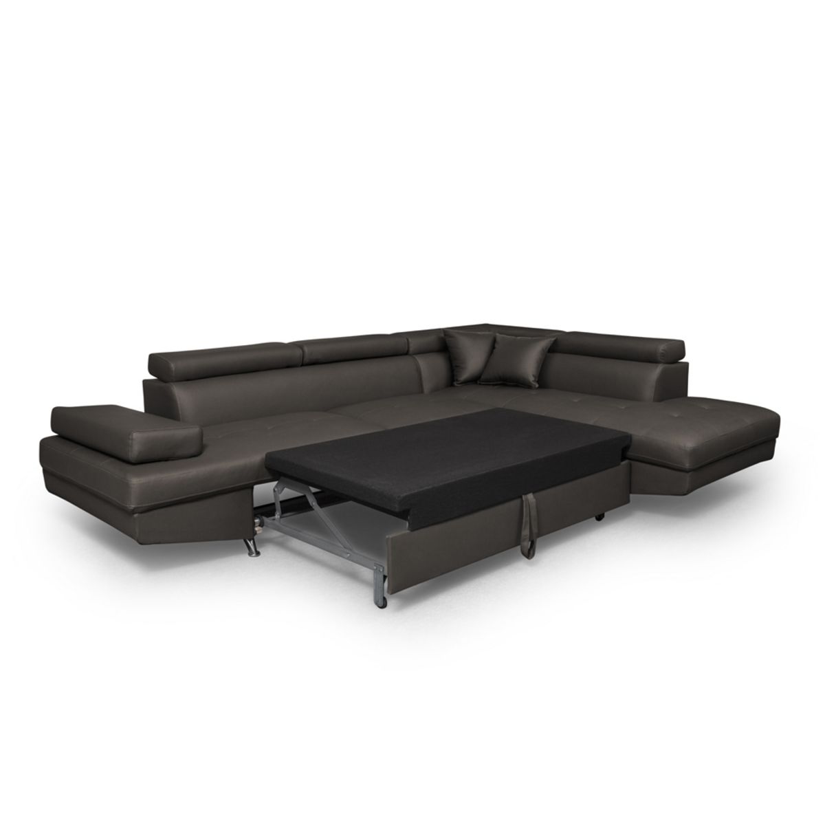 Canapé d'angle droit convertible simili CHICAGO