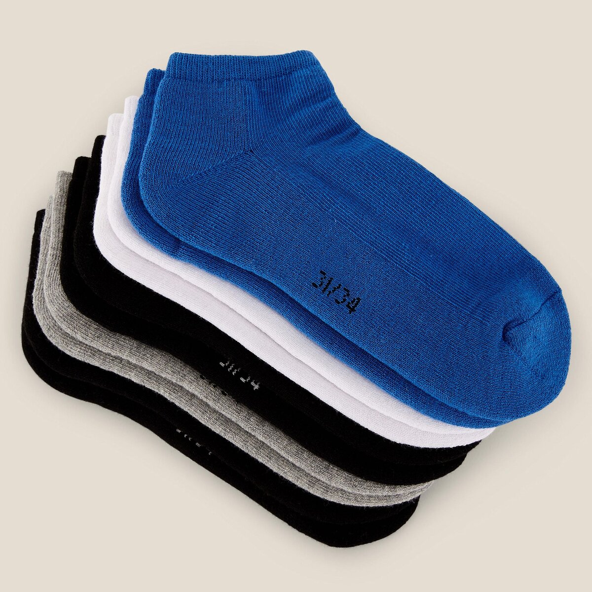 IN EXTENSO Lot de 5 paires de socquettes de sport garçon