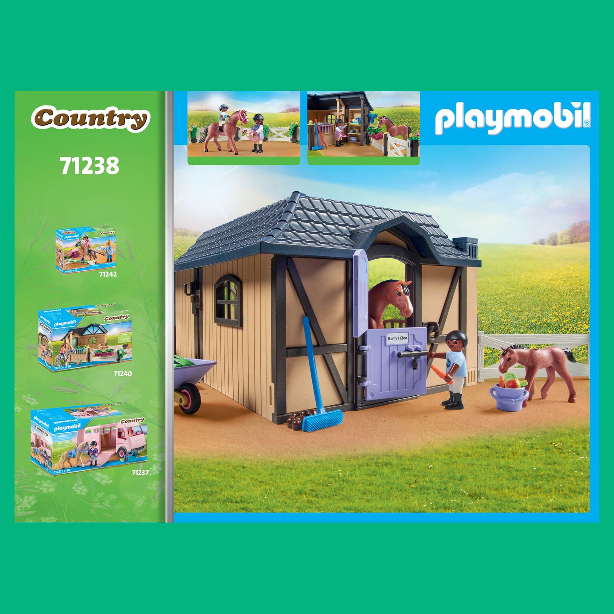 Voir la diapositive 6 : PLAYMOBIL 71238 - Étable carrière chevaux 