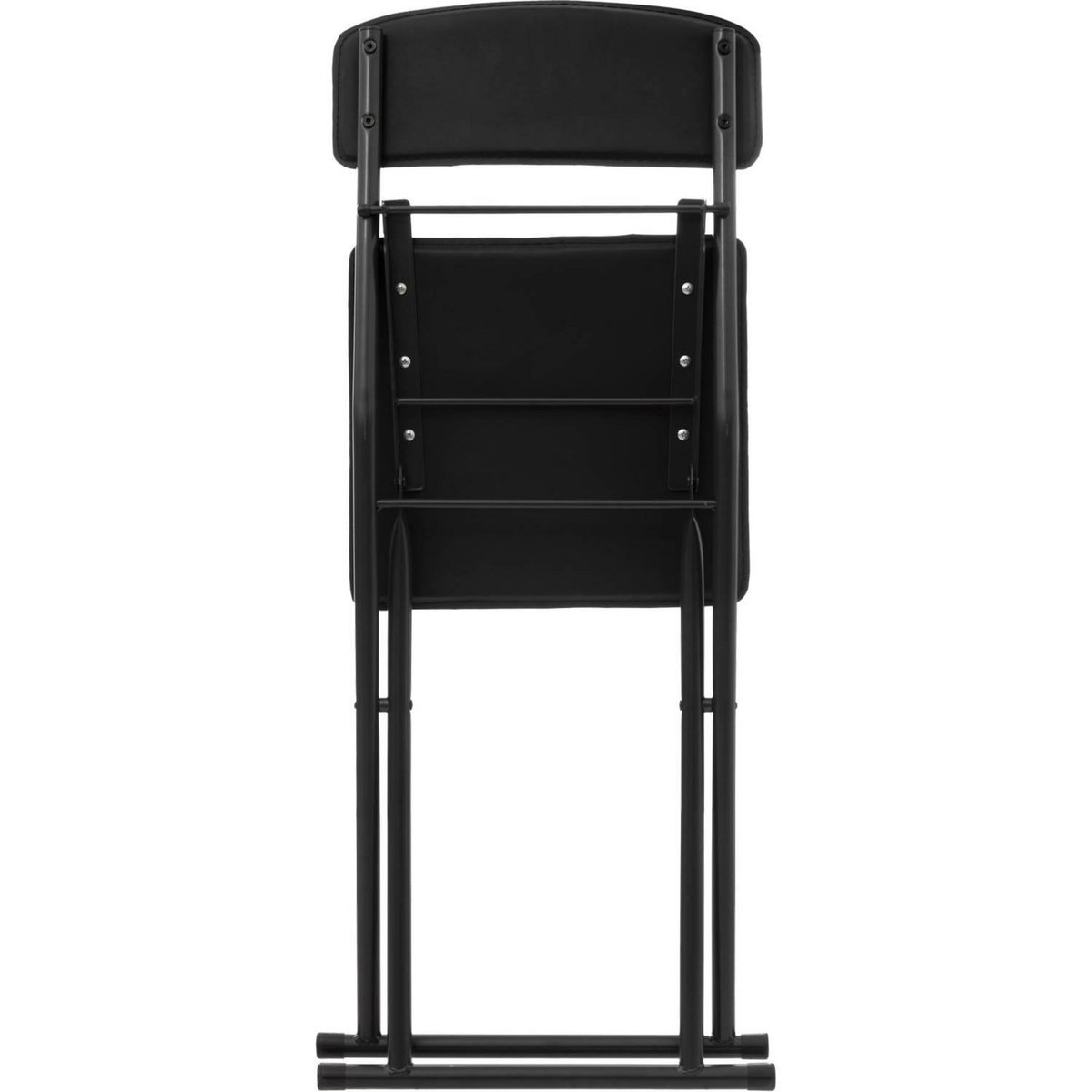 FIVE Chaise pliante en simili cuir - Noir