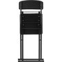 Voir la diapositive 5 : FIVE Chaise pliante en simili cuir - Noir