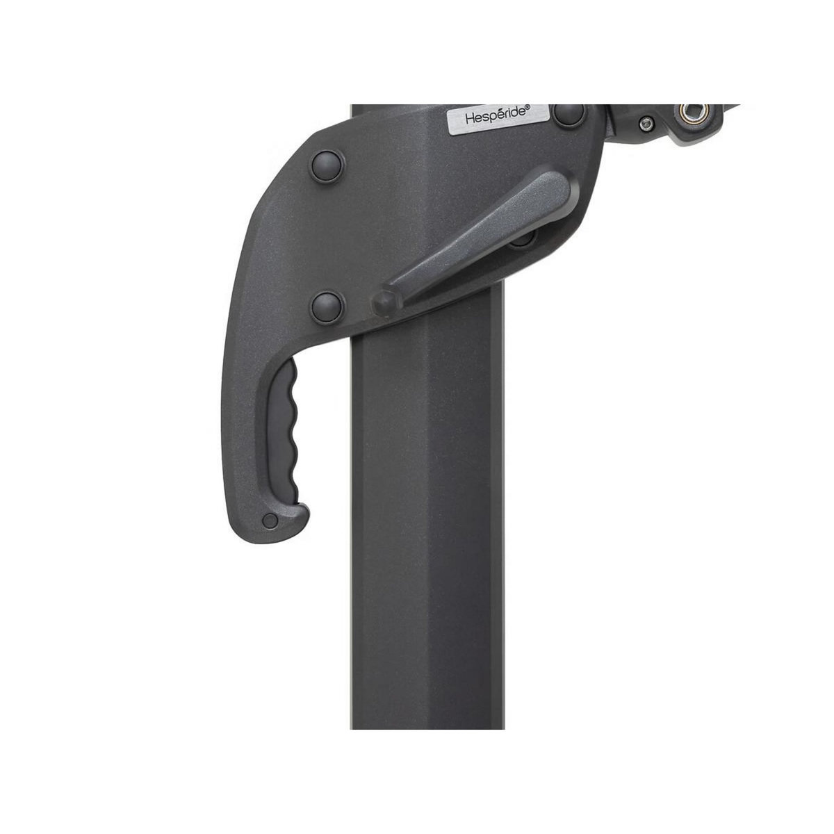 HESPERIDE Parasol déporté rectangulaire Melhia anthracite - 4 x 3 m - Hespéride