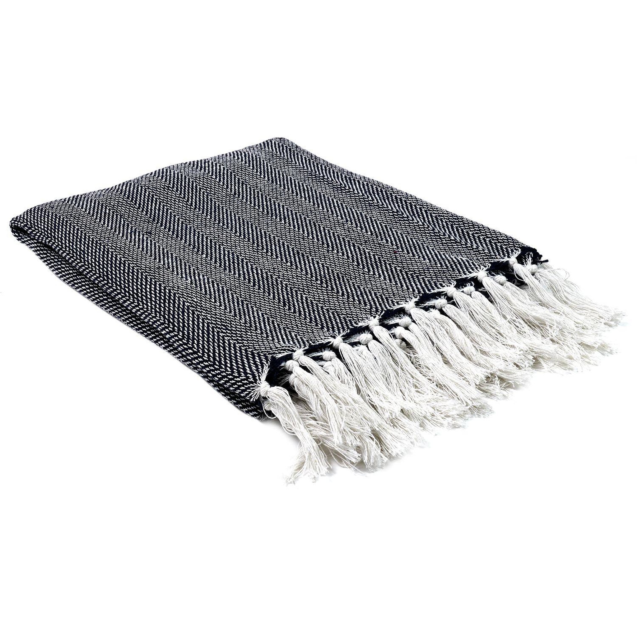 Voir la diapositive 1 : TOILINUX Plaid jacquard