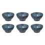 Voir la diapositive 1 : SECRET DE GOURMET Lot de 6 Bols Design  Roma  56cl Bleu
