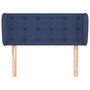 Voir la diapositive 3 : VIDAXL Tete de lit avec oreilles Bleu 83x23x78/88 cm Tissu