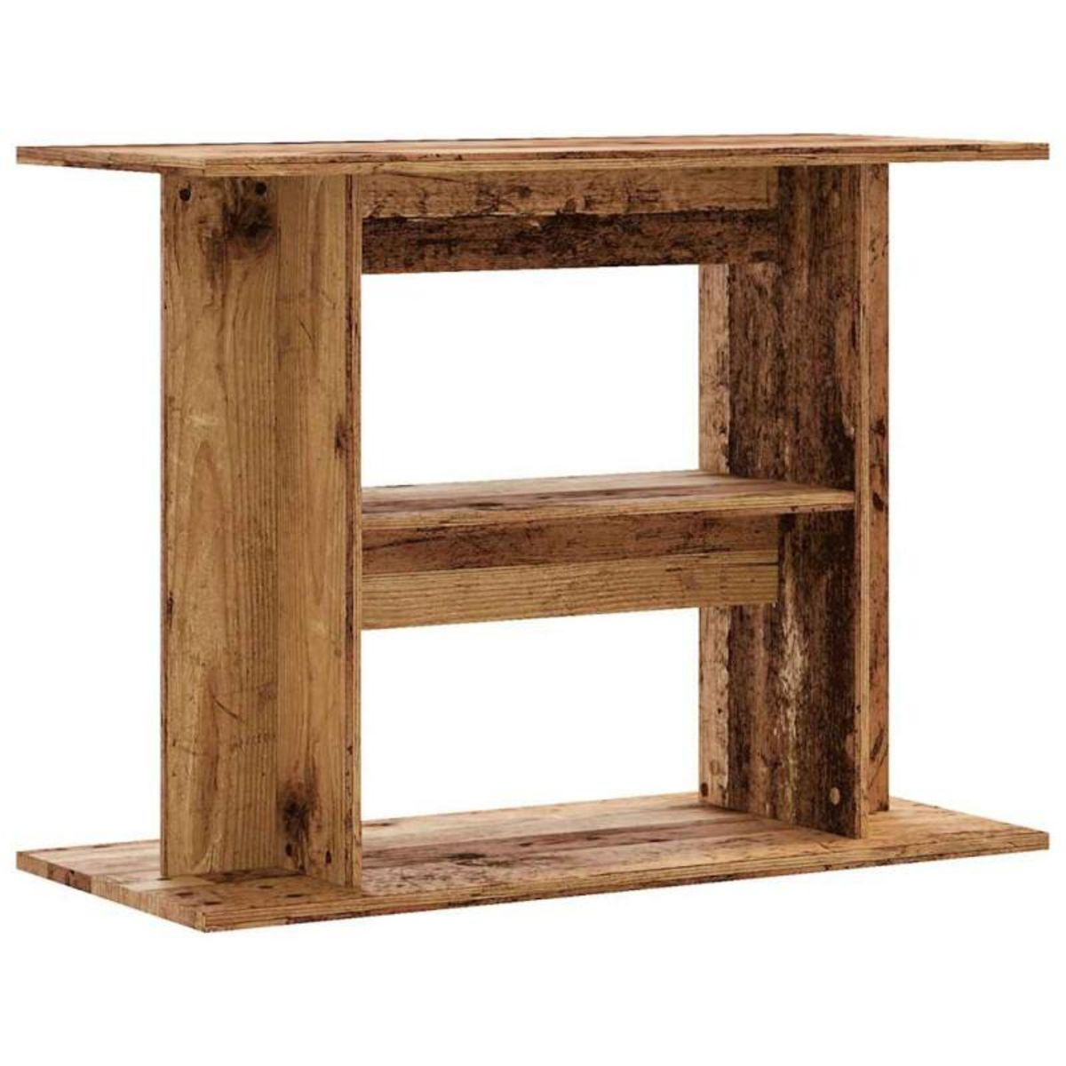 VIDAXL Support d aquarium vieux bois 80x35x60 cm bois d ingénierie