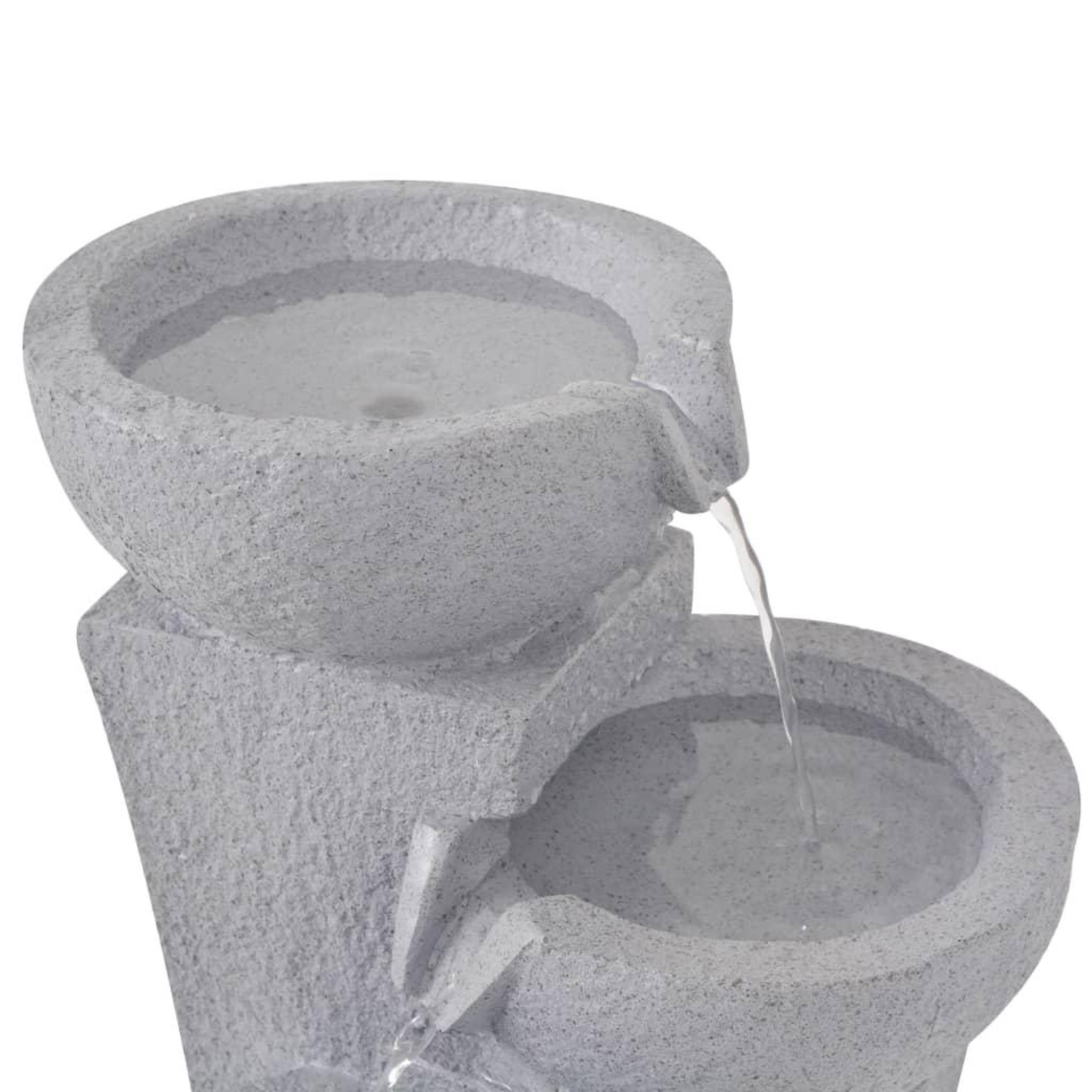 Voir la diapositive 4 : VIDAXL Fontaine d'interieur avec lampe LED Polyresine
