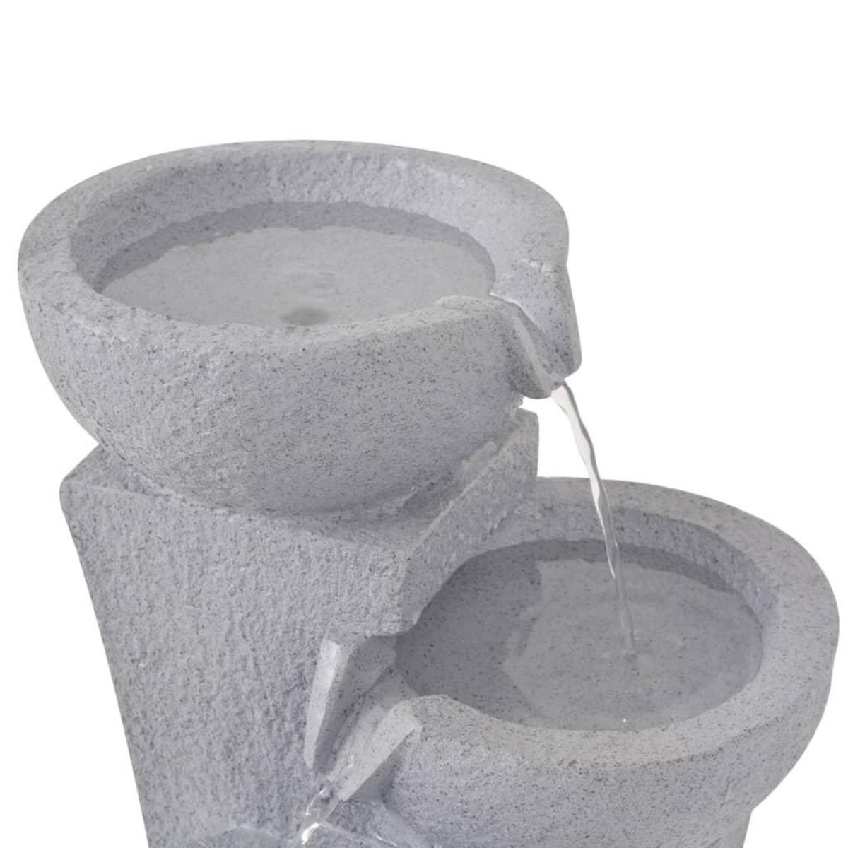 VIDAXL Fontaine d'interieur avec lampe LED Polyresine