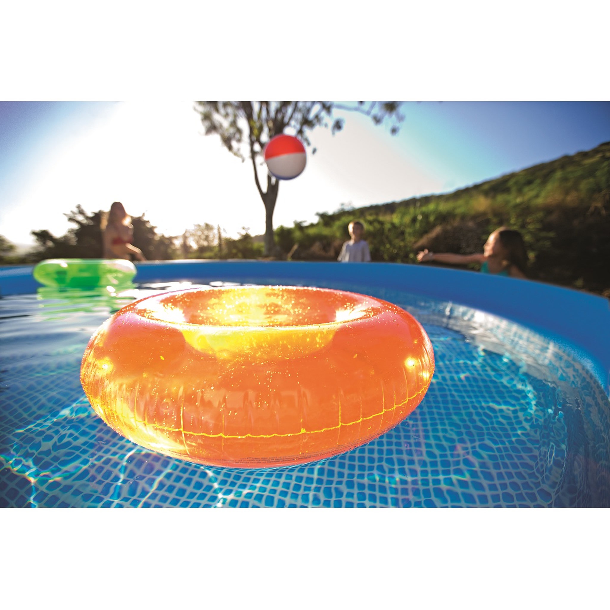 Voir la diapositive 4 : INTEX Piscine autoportée ronde 4,57 x H1,07m Fast Set