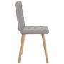 Voir la diapositive 5 : VIDAXL Chaises a manger lot de 4 gris nuage tissu