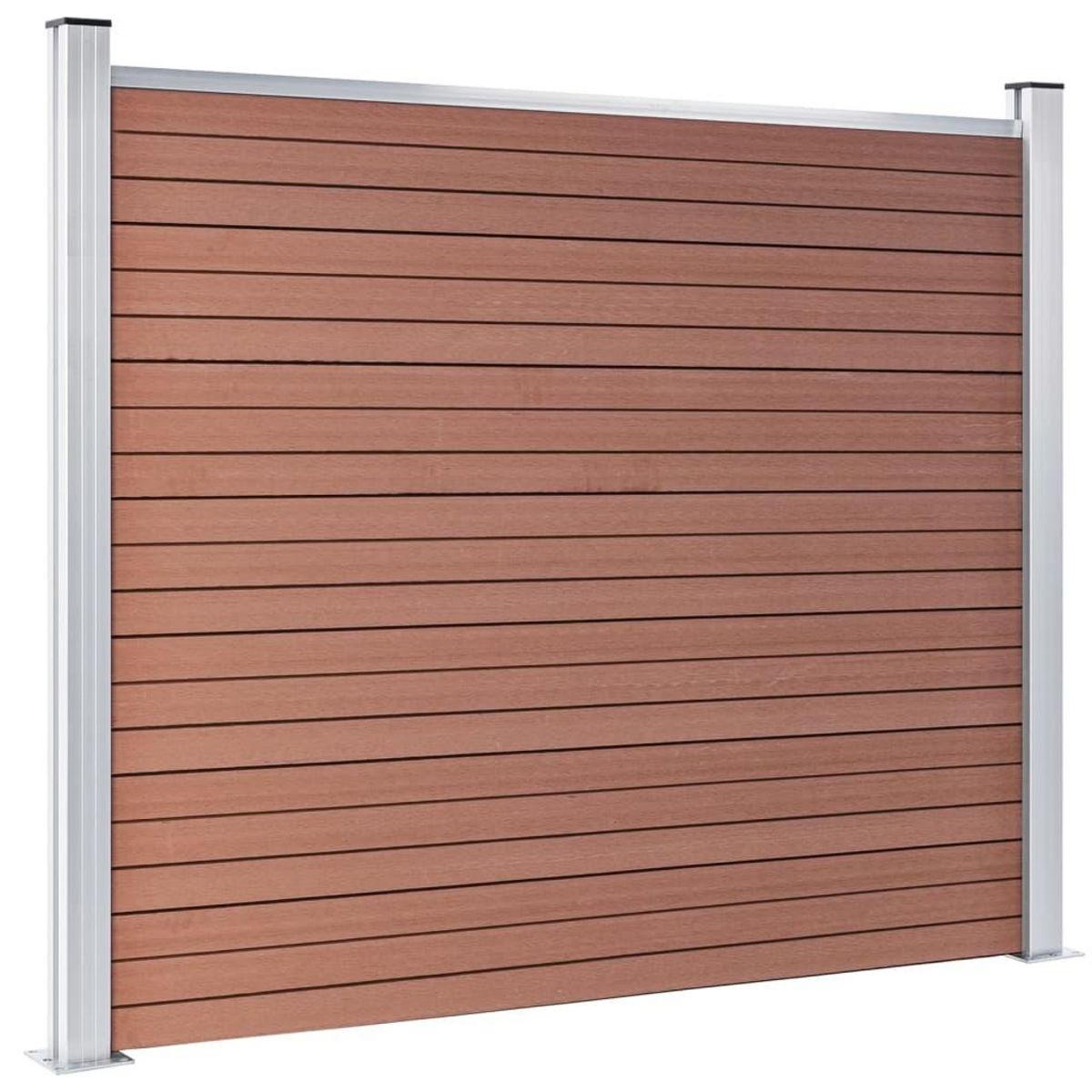 VIDAXL Panneau de cloture WPC 180x146 cm Marron