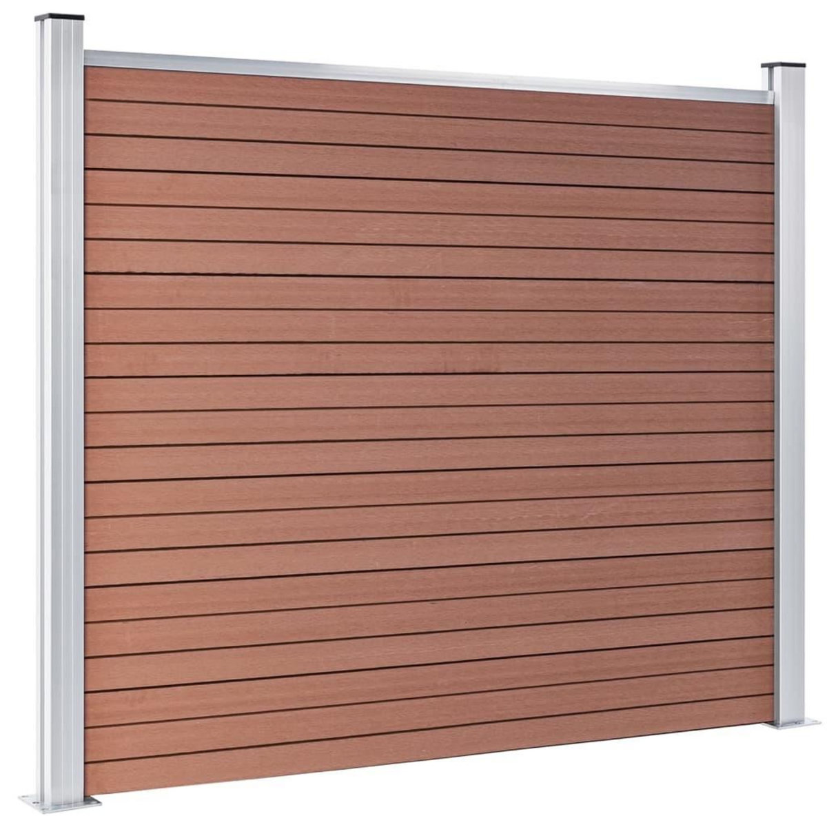 VIDAXL Panneau de cloture WPC 180x146 cm Marron