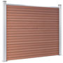 Voir la diapositive 3 : VIDAXL Panneau de cloture WPC 180x146 cm Marron