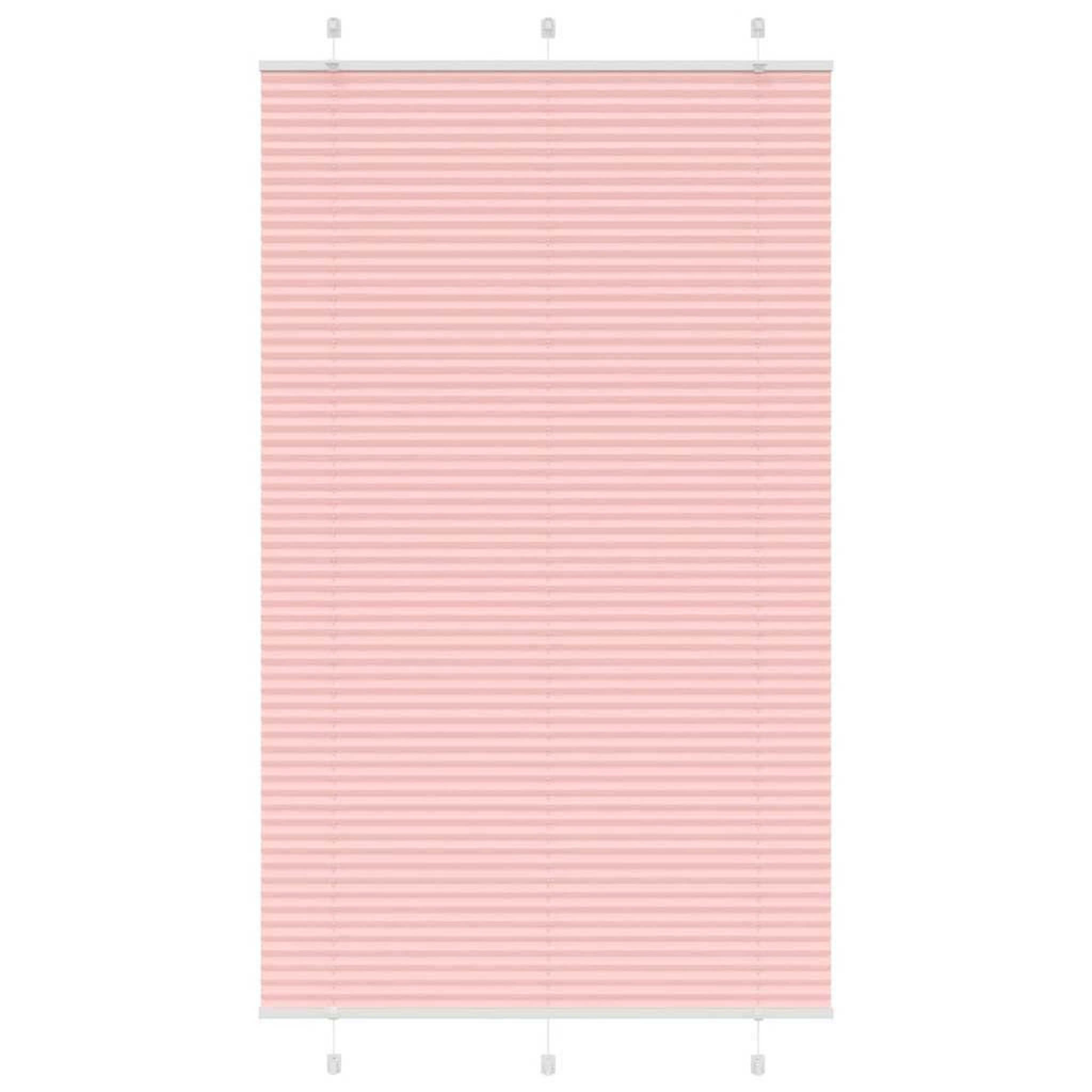 VIDAXL Store plisse rose 115x200 cm largeur du tissu 114,4cm polyester