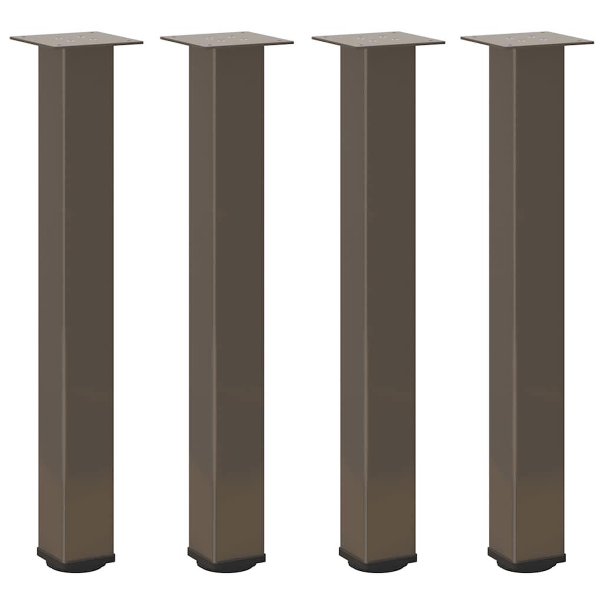 Voir la diapositive 2 : VIDAXL Pieds de table basse acier naturel 4 pcs 72-74 cm acier