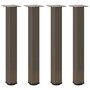 Voir la diapositive 2 : VIDAXL Pieds de table basse acier naturel 4 pcs 72-74 cm acier