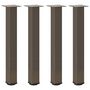 Voir la diapositive 2 : VIDAXL Pieds de table basse acier naturel 4 pcs 72-74 cm acier