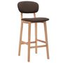 Voir la diapositive 2 : VIDAXL Tabourets de bar lot de 2 marron tissu