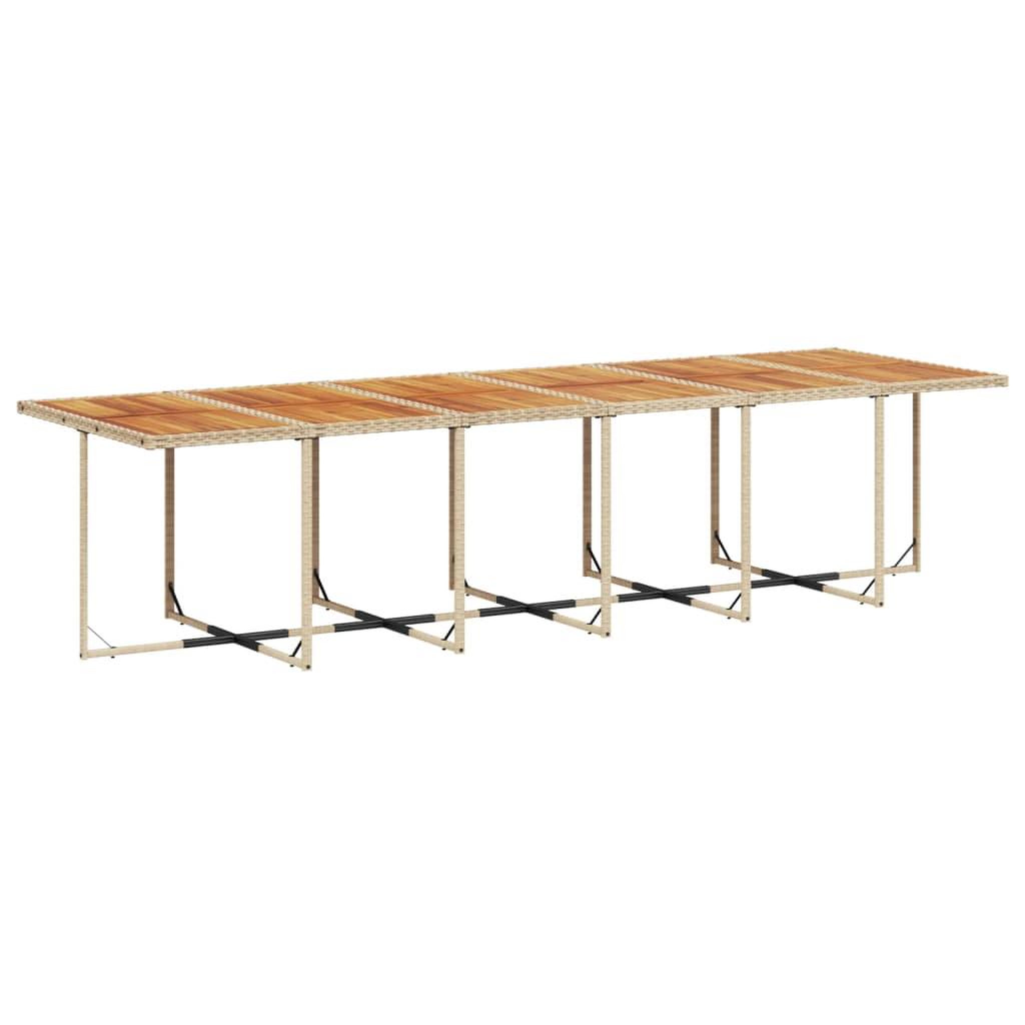 Voir la diapositive 3 : VIDAXL Ensemble a manger de jardin et coussins 17 pcs beige
