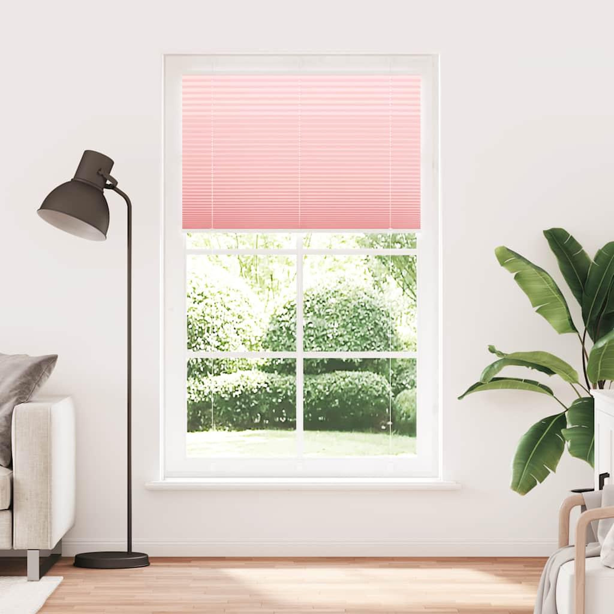 Voir la diapositive 2 : VIDAXL Store plisse rose 120x200 cm largeur du tissu 119,4cm polyester
