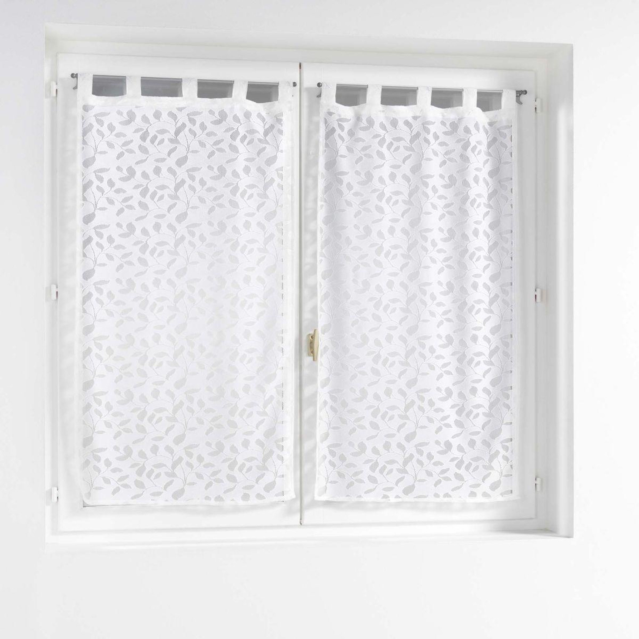 Douceur d'Intérieur Paire de voilages maille  manon  60x160cm blanc