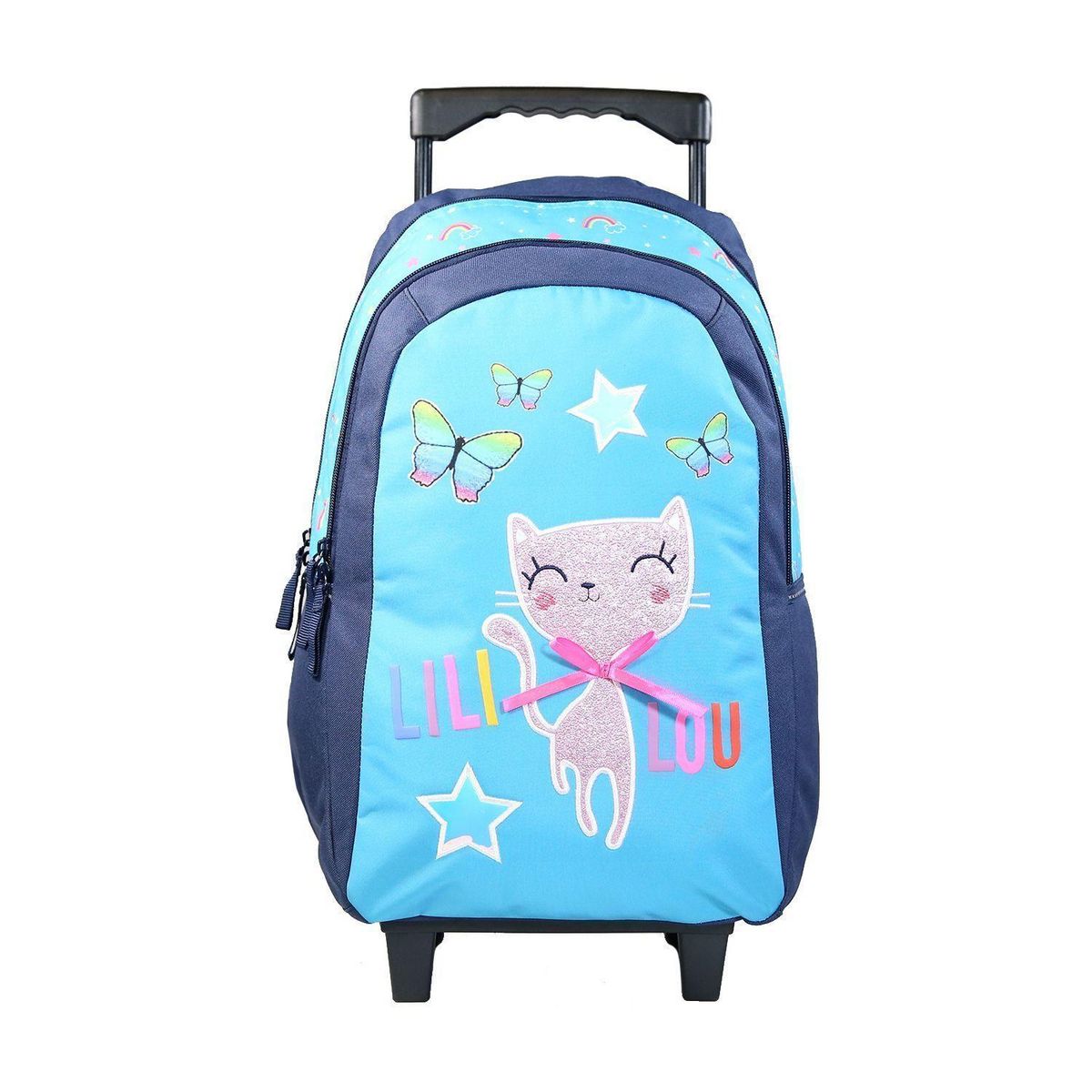 Bagtrotter BAGTROTTER Sac à dos à roulettes Lili Lou Bleu