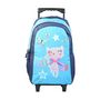 Voir la diapositive 2 : Bagtrotter BAGTROTTER Sac à dos à roulettes Lili Lou Bleu