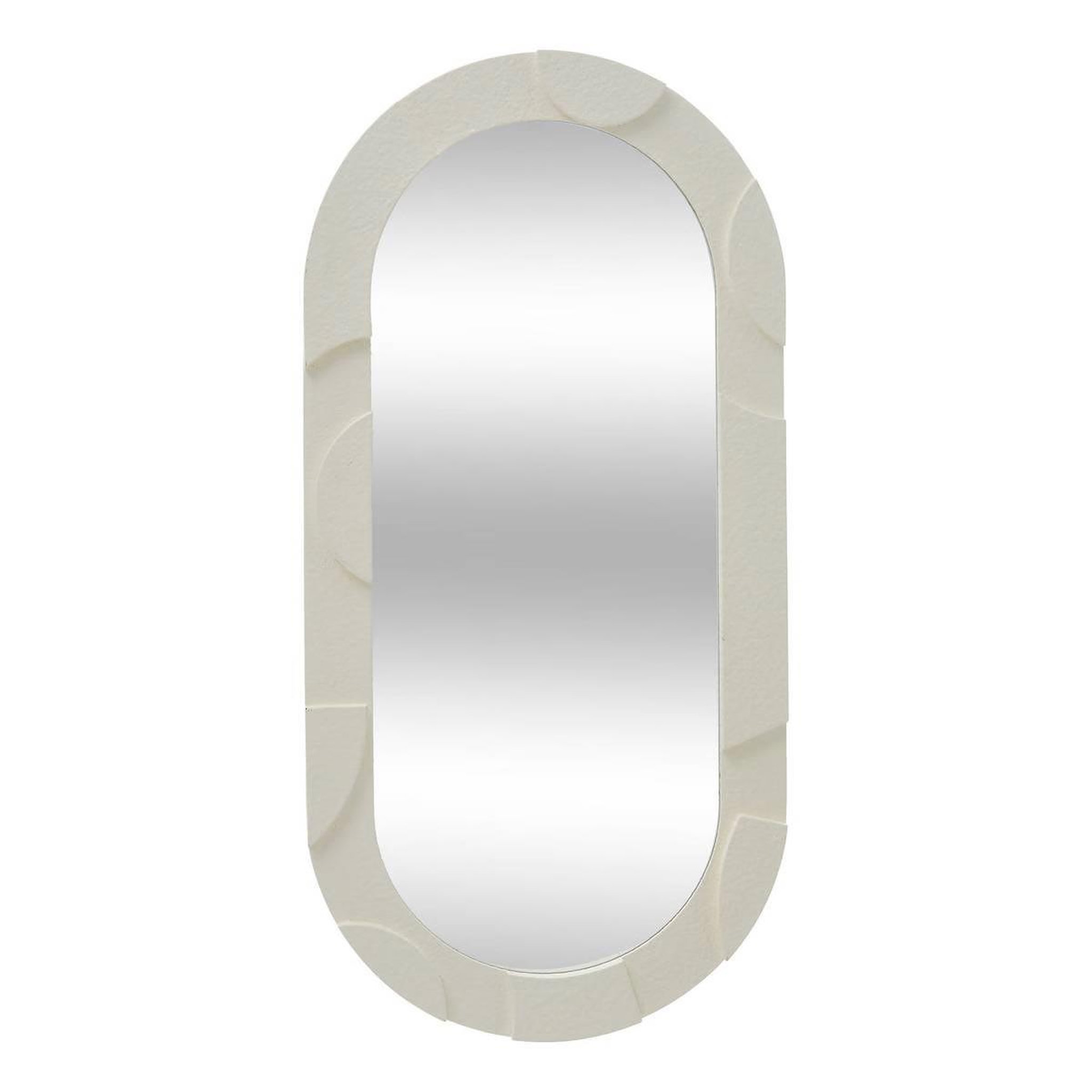 Voir la diapositive 2 : ATMOSPHERA Lot de 3 Miroirs Muraux  Anny  52cm Beige
